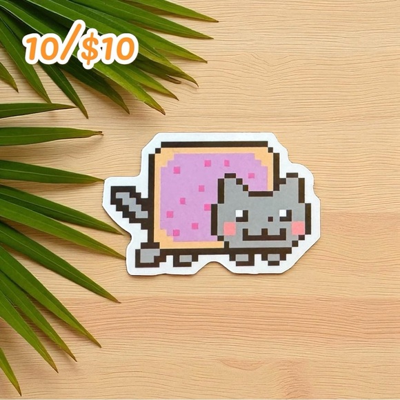 Nyan Cat Pixel Meme Sticker – Retro Internet Pop Culture - Picture 1 of 1